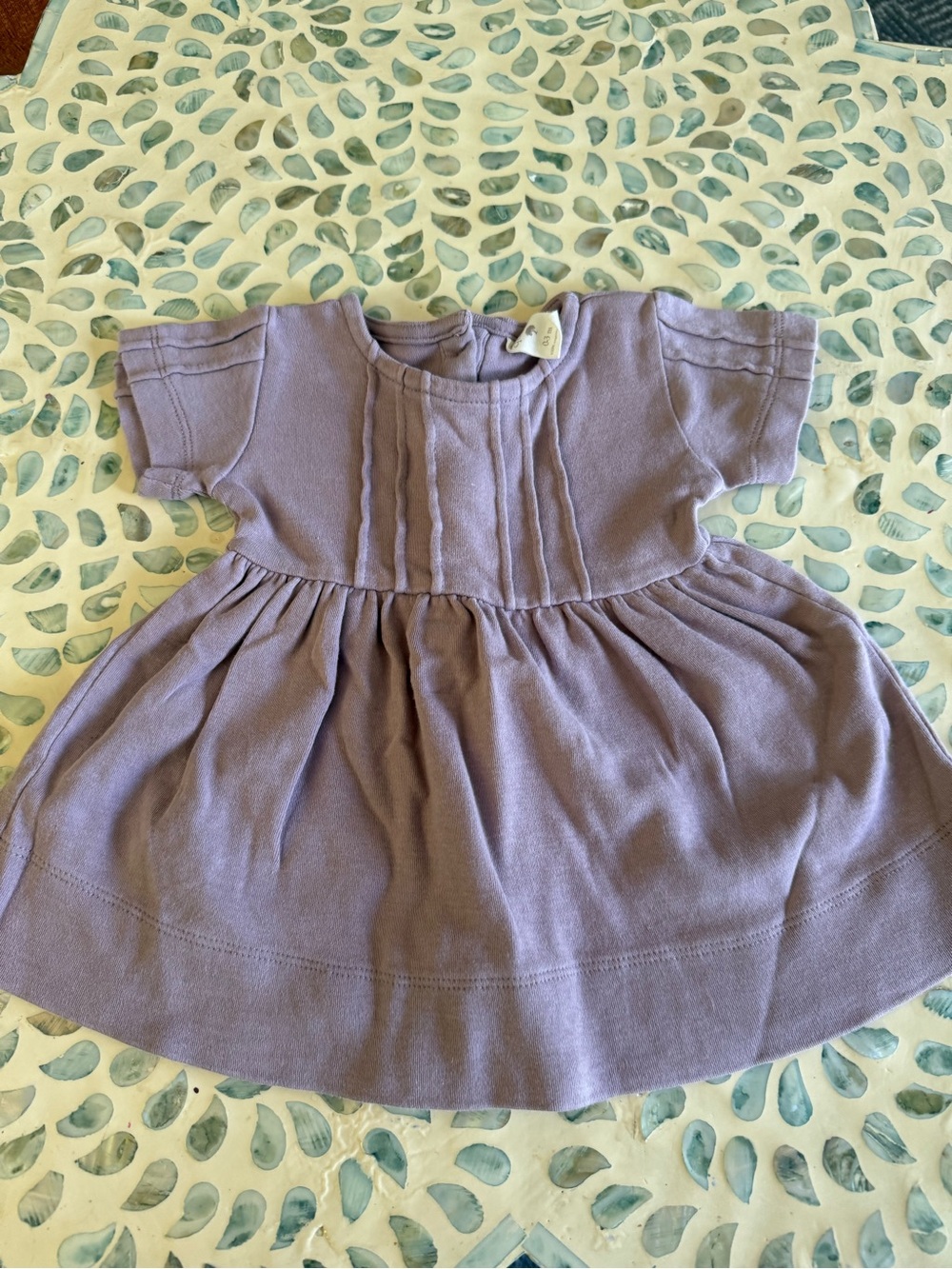 Kate Quinn Cotton Lilac Short Sleeve dress